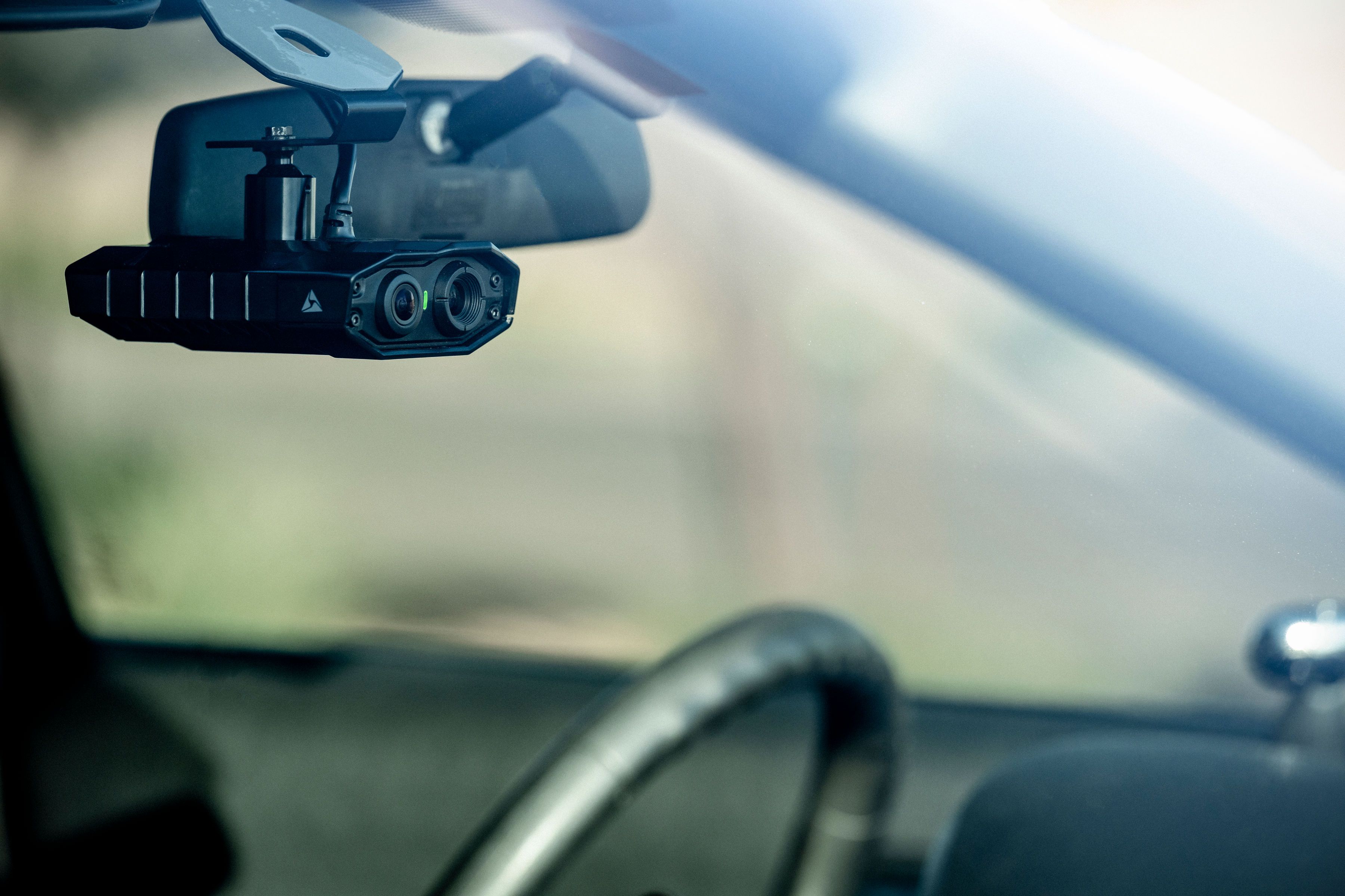 Photo of an ALPR mounted in a police cruiser