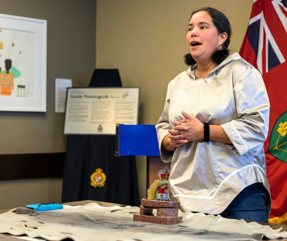In 2022, we renamed the Executive Boardroom at 474 Elgin Street to The Tunnganarniq Boardroom in honour of Annie Pootoogook. In 2022, we renamed the Executive Boardroom at 474 Elgin Street to The Tunnganarniq Boardroom in honour of Annie Pootoogook.
