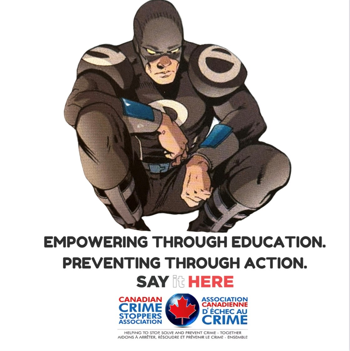 Graphic design depicting Crime Stoppers Awareness Month