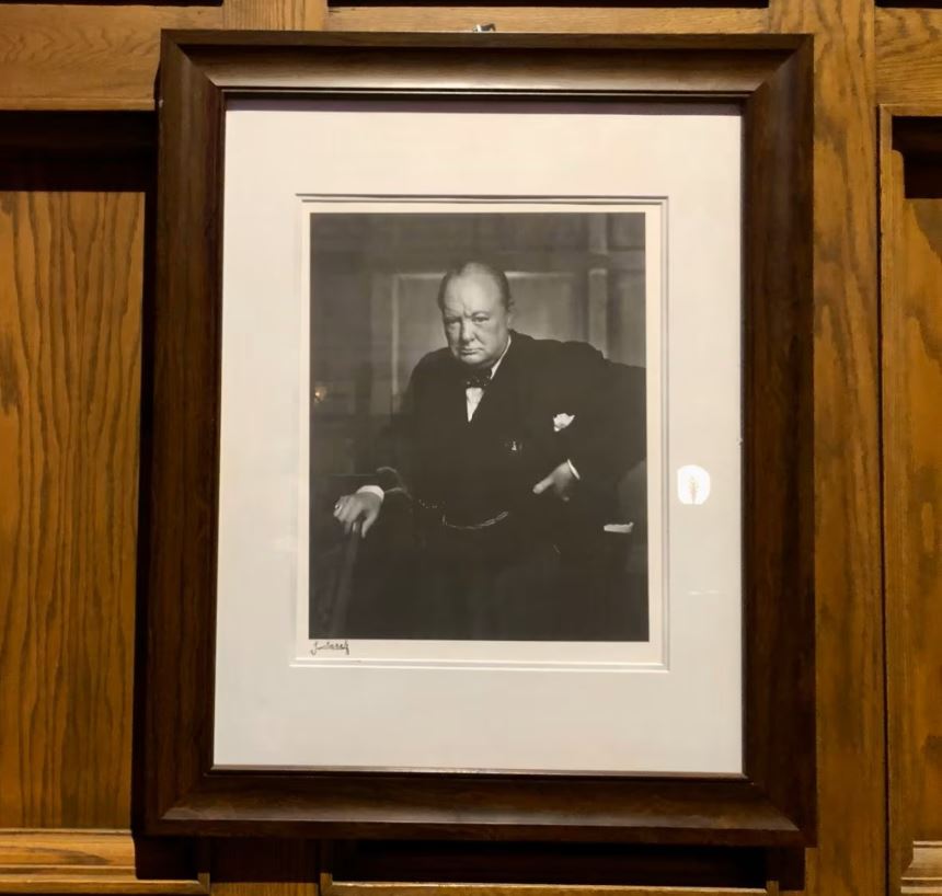 Fraudulent portrait of Sir Winston Churchill